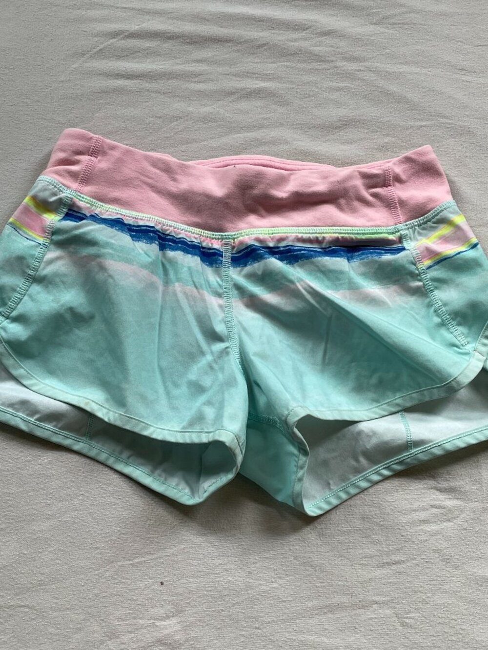 Ivivva Pastel Mint & Pink Athletic Shorts Girls 12